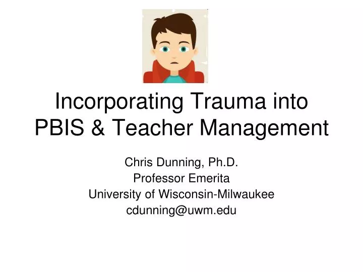 incorporating trauma into pbis teacher management