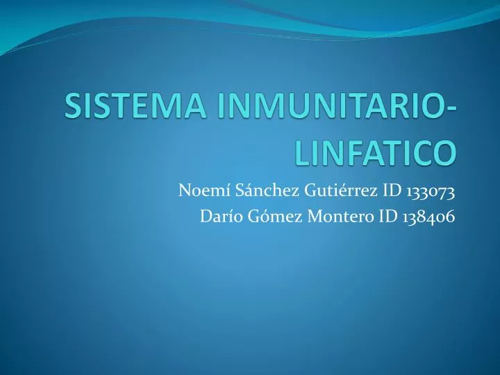 sistema inmunitario linfatico
