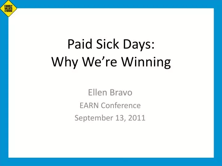 paid sick days why we re winning