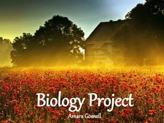 Biology Project Amara Gosnell