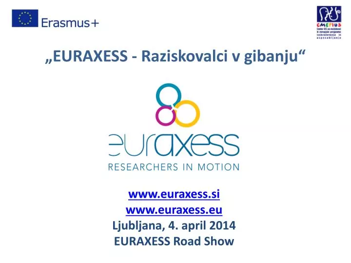 euraxess raziskovalci v gibanju