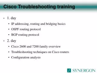 Cisco Troubleshooting training
