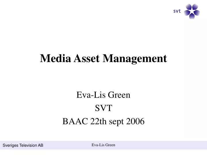 media asset management