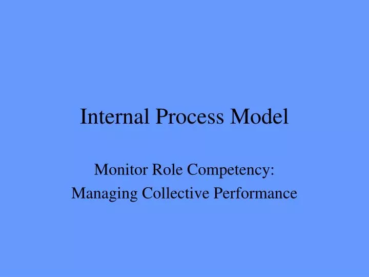 internal process model