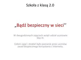 b d bezpieczny w sieci