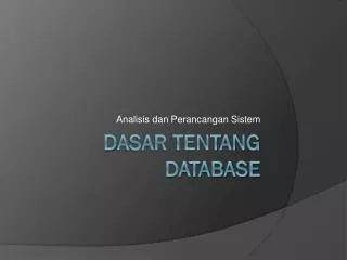 analisis dan perancangan sistem