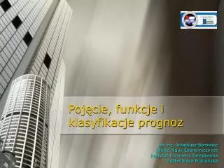 poj cie funkcje i klasyfikacje prognoz