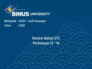 review bahan uts pertemuan 13 14