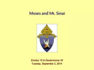 Moses and Mt. Sinai