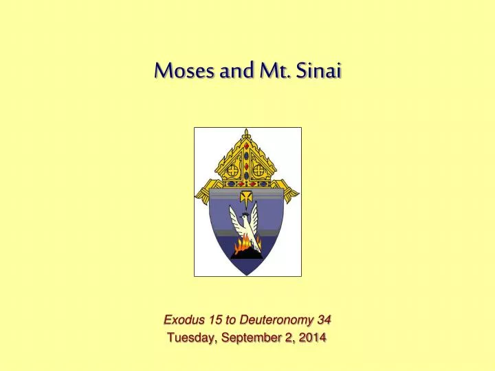 moses and mt sinai