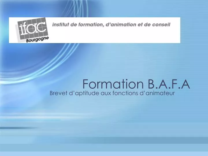 brevet d aptitude aux fonctions d animateur