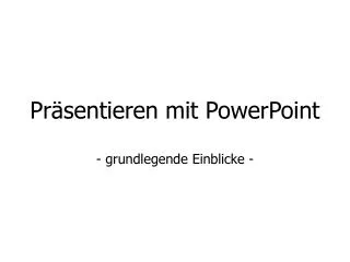 pr sentieren mit powerpoint