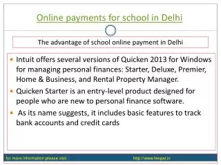 Benefit of using online payment for school in delhi