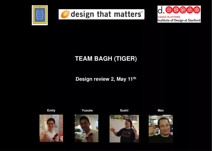 team bagh tiger design review 2 may 11 th