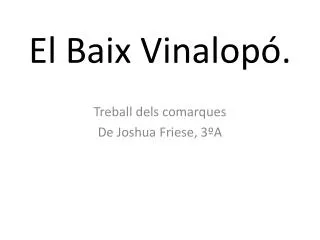 el baix vinalop