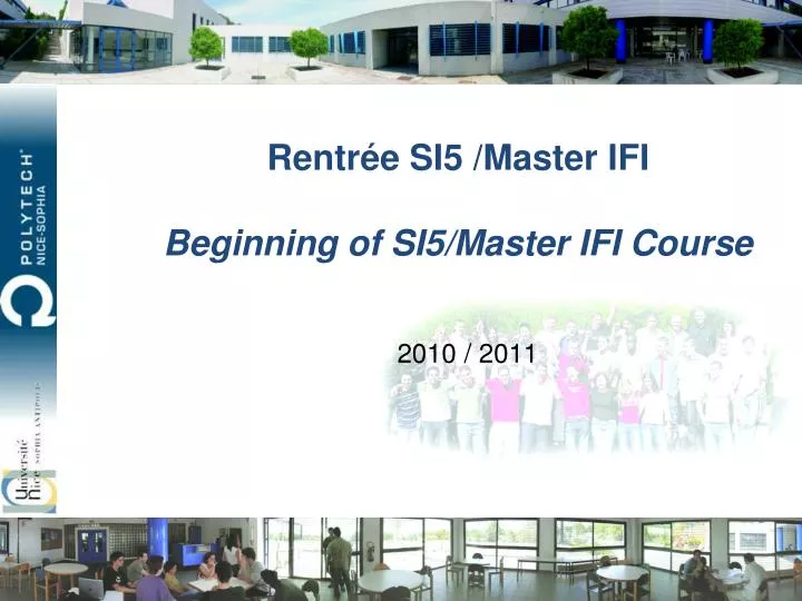 rentr e si5 master ifi beginning of si5 master ifi course