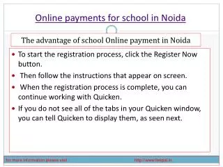 Benefit of using online payment for school in noida