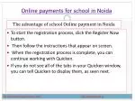 Benefit of using online payment for school in noida - slide 1