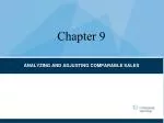 ANALYZING AND ADJUSTING COMPARABLE SALES - slide 1