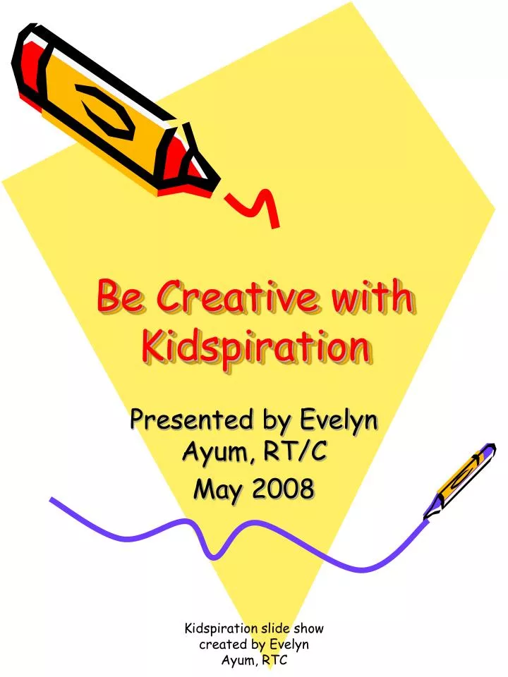 be creative with kidspiration