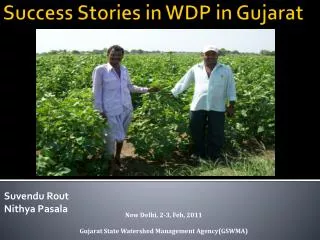 Success Stories in WDP in Gujarat