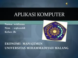 aplikasi komputer