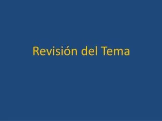 revisi n del tema