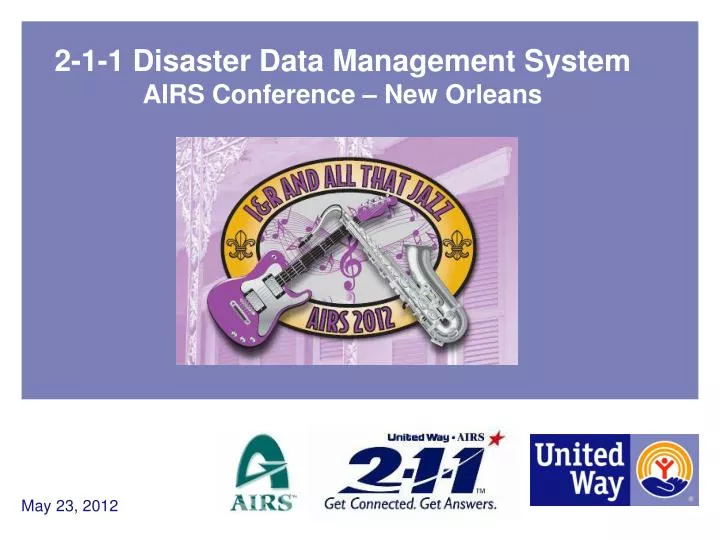 2 1 1 disaster data management system airs conference new orleans