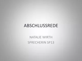 abschlussrede