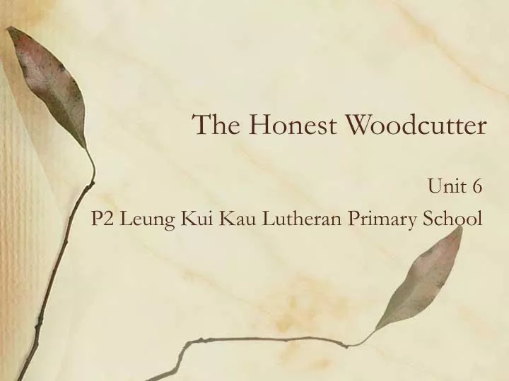 the honest woodcutter
