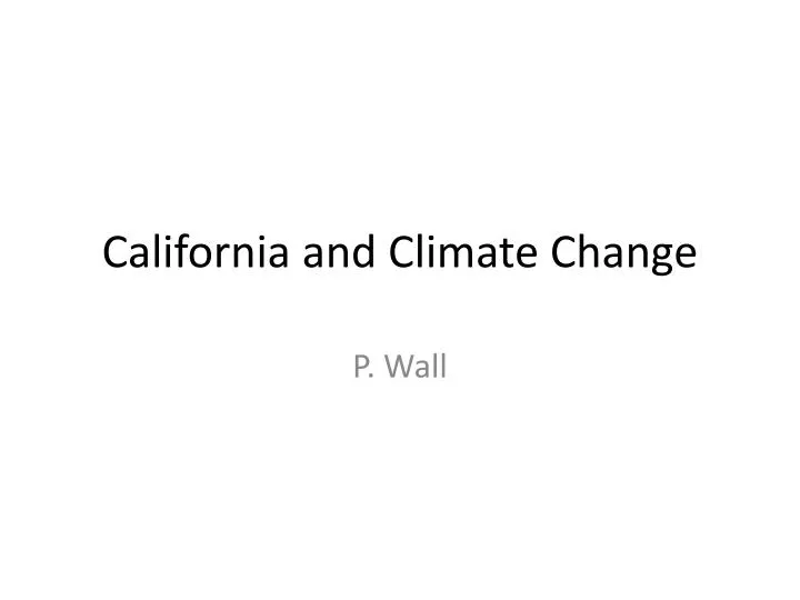california and climate change