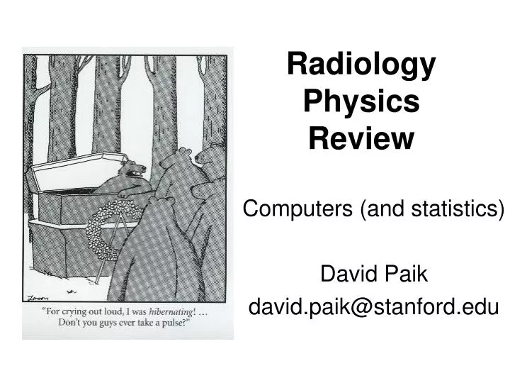 radiology physics review