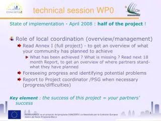 technical session WP0