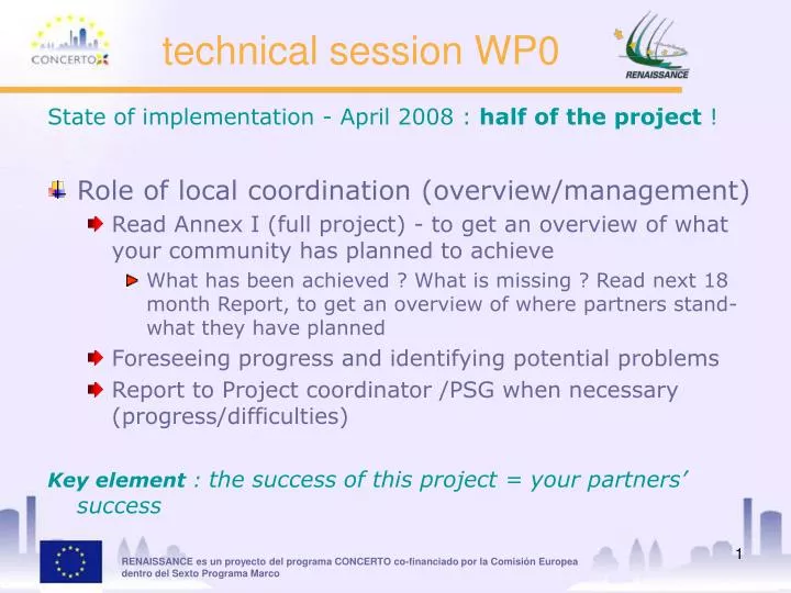 technical session wp0
