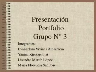 presentaci n portfolio grupo n 3