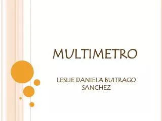 multimetro