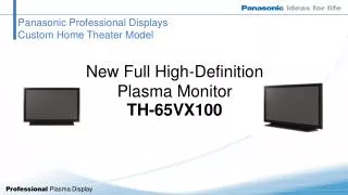 Panasonic Professional Displays Custom Home Theater Model