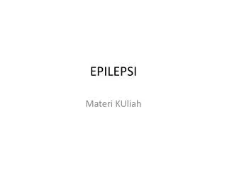epilepsi