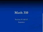 Math 310 - slide 1