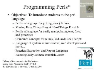 Programming Perls*