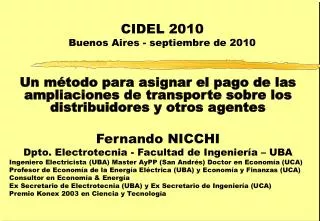 cidel 2010 buenos aires septiembre de 2010