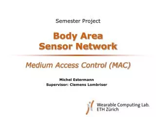 Body Area Sensor Network