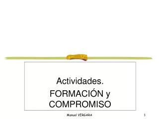 actividades formaci n y compromiso