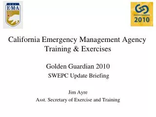 California Emergency Management Agency Training &amp; Exercises
