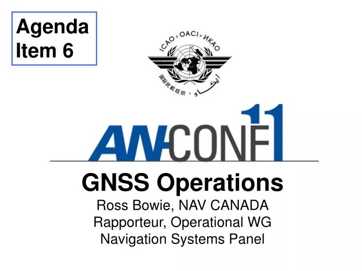 gnss operations ross bowie nav canada rapporteur operational wg navigation systems panel