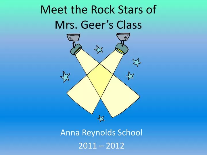 meet the rock stars of mrs geer s class
