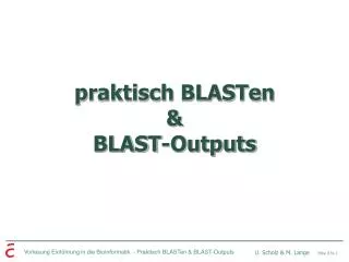 praktisch blasten blast outputs