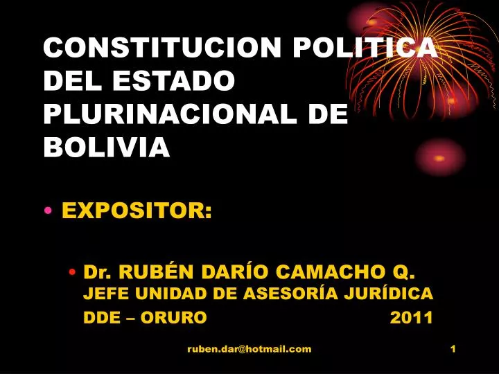 constitucion politica del estado plurinacional de bolivia
