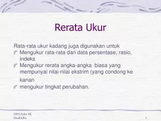 rerata ukur