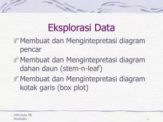 eksplorasi data